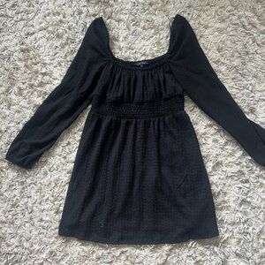 NWT black francesca’s long sleeve dress